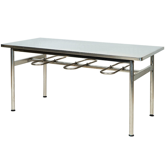 Bàn ăn nhà hàng 1m5 inox BA04I15