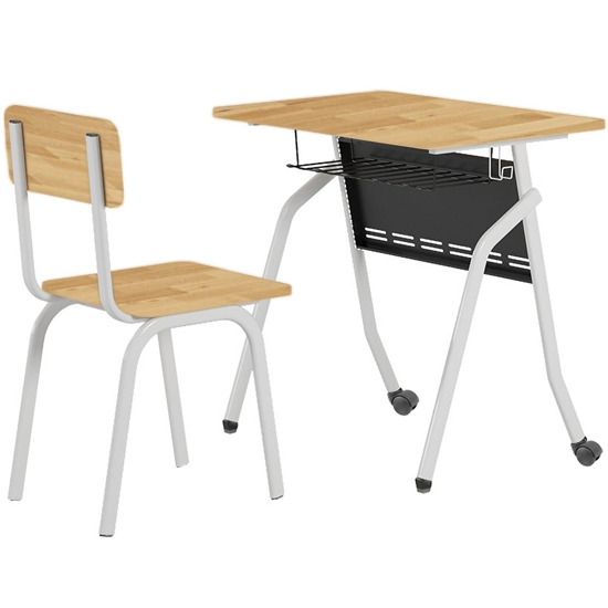 Bộ bàn học sinh gỗ tự nhiên BHS41BG