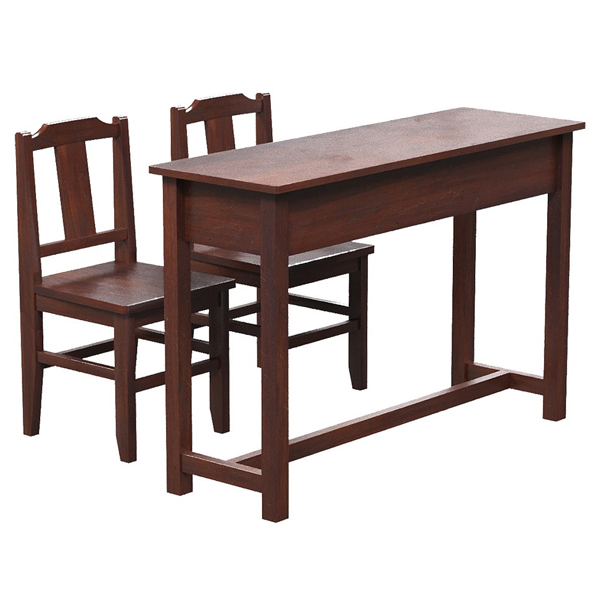 Bàn ghế học sinh gỗ tự nhiên BHS501, GHS501 - ảnh 2