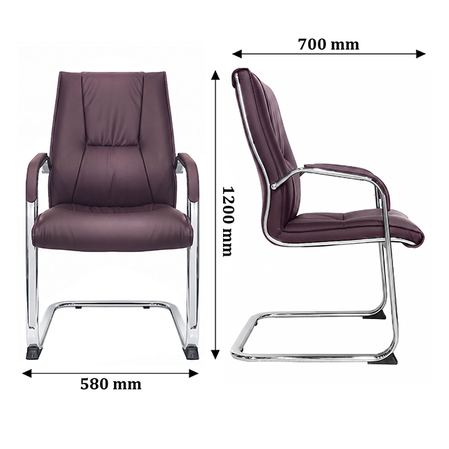 Ghế chân quỳ da nâu FMQ551N - ảnh 6