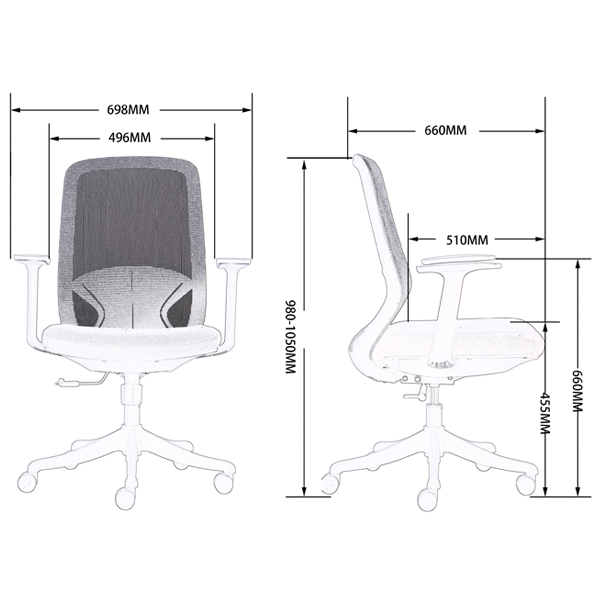 Ghế văn phòng lưng lưới FMX616 - ảnh 6