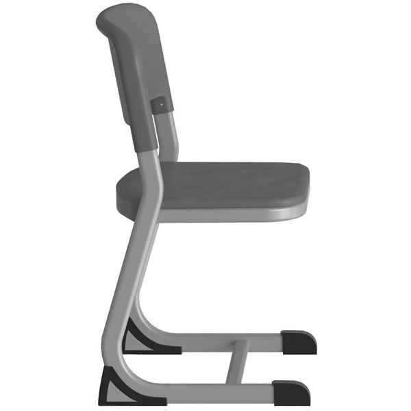 Ghế học sinh khung thép đệm tựa nhựa GHS43 - ảnh 2