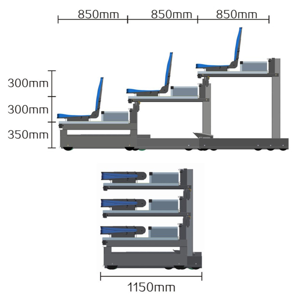 Ghế Khán Đài Di Động GKDGB-R - ảnh 6