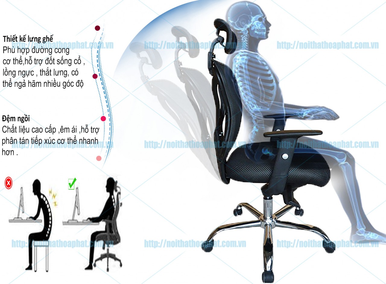 Ghế lưới lãnh đạo GL303 - ảnh 4