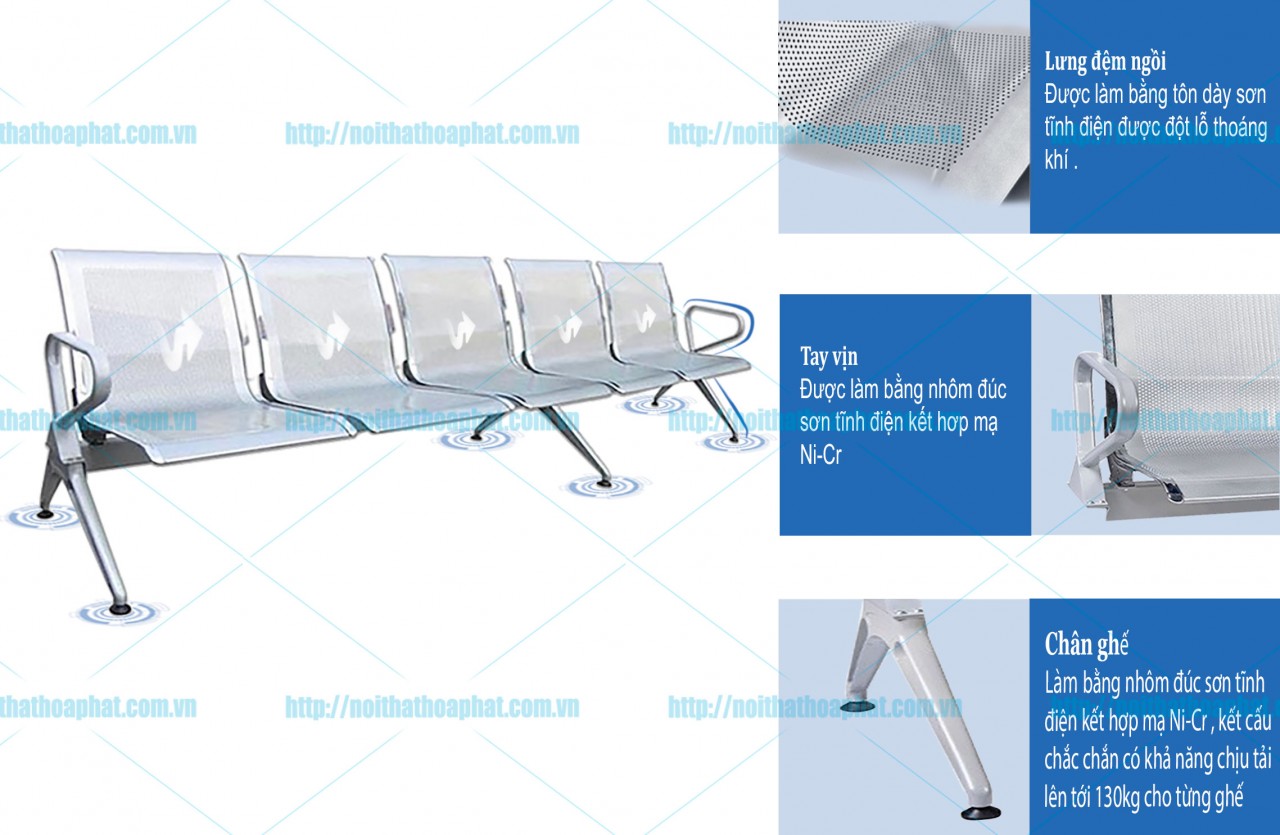 Ghế băng chờ 5 chỗ GPC06-5 - ảnh 4