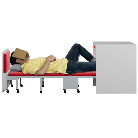 Hộc sắt kết hợp giường gấp HSGG01 - ảnh 2