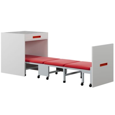 Hộc sắt kết hợp giường gấp HSGG01