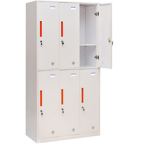 Tủ tài liệu sắt 6 khoang TU982-3KD - ảnh 2