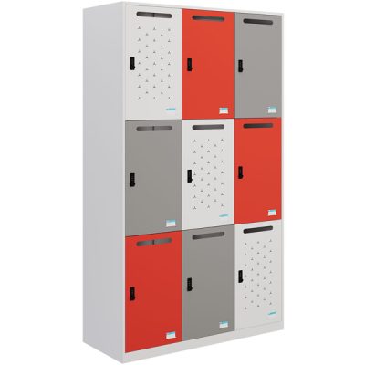 Tủ locker sắt khóa số 9 ngăn TU983-3KS