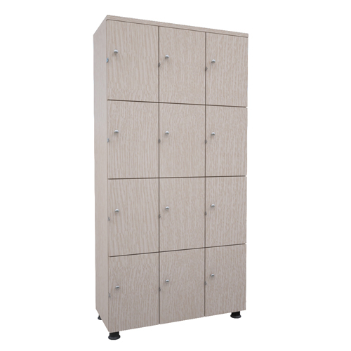 Tủ locker gỗ tai khóa ngoài 12 ngăn TUG12 - ảnh 2