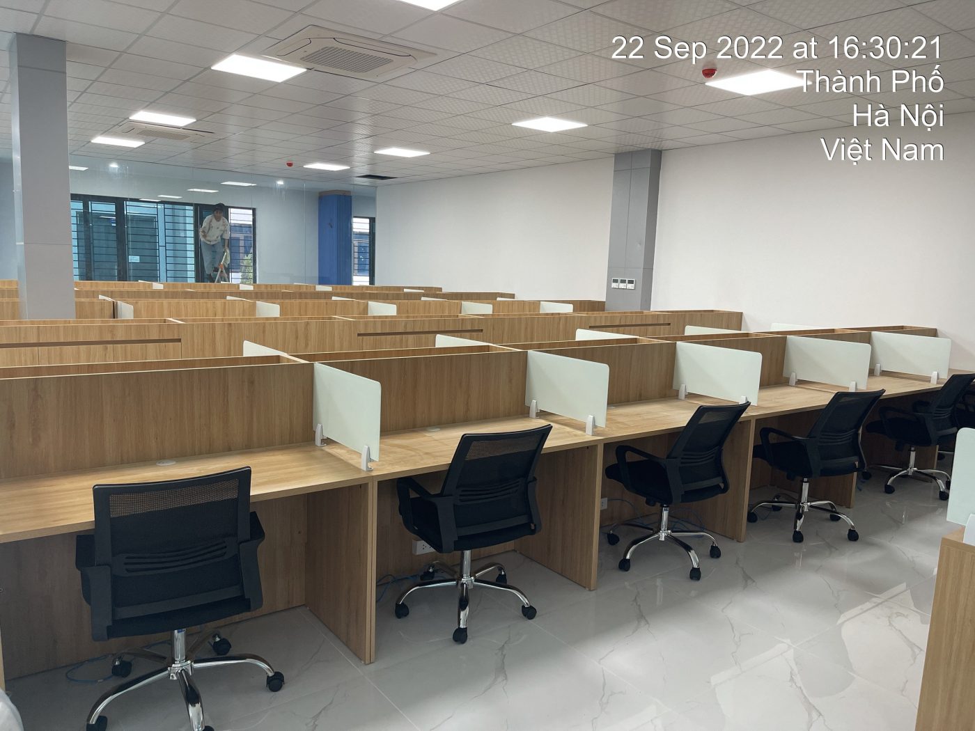 H&igrave;nh ảnh thực tế ghế lưới nh&acirc;n vi&ecirc;n GL119