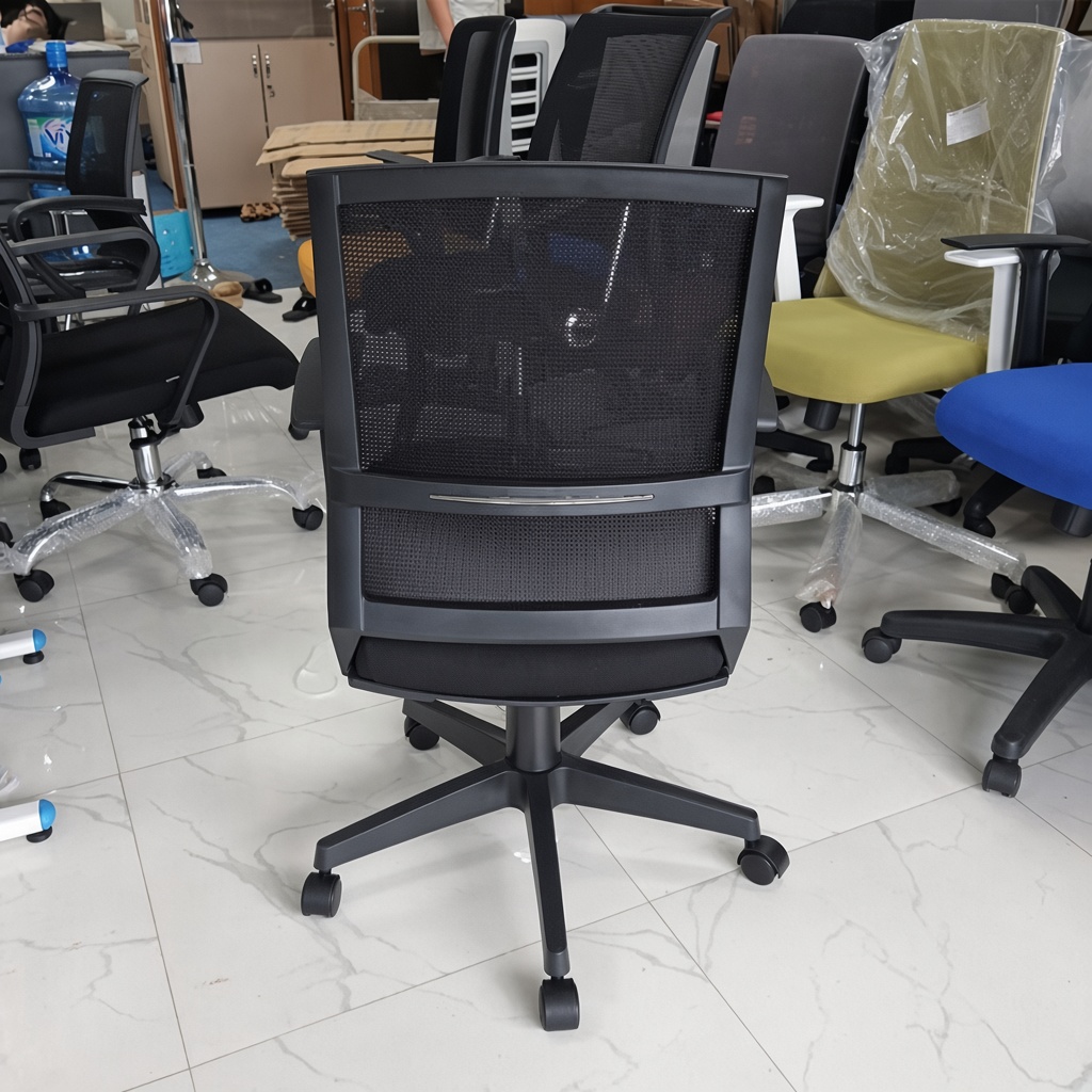H&igrave;nh Ảnh Thực Tế Ghế Văn Ph&ograve;ng H&ograve;a Ph&aacute;t GL214 Tại C&ocirc;ng Tr&igrave;nh