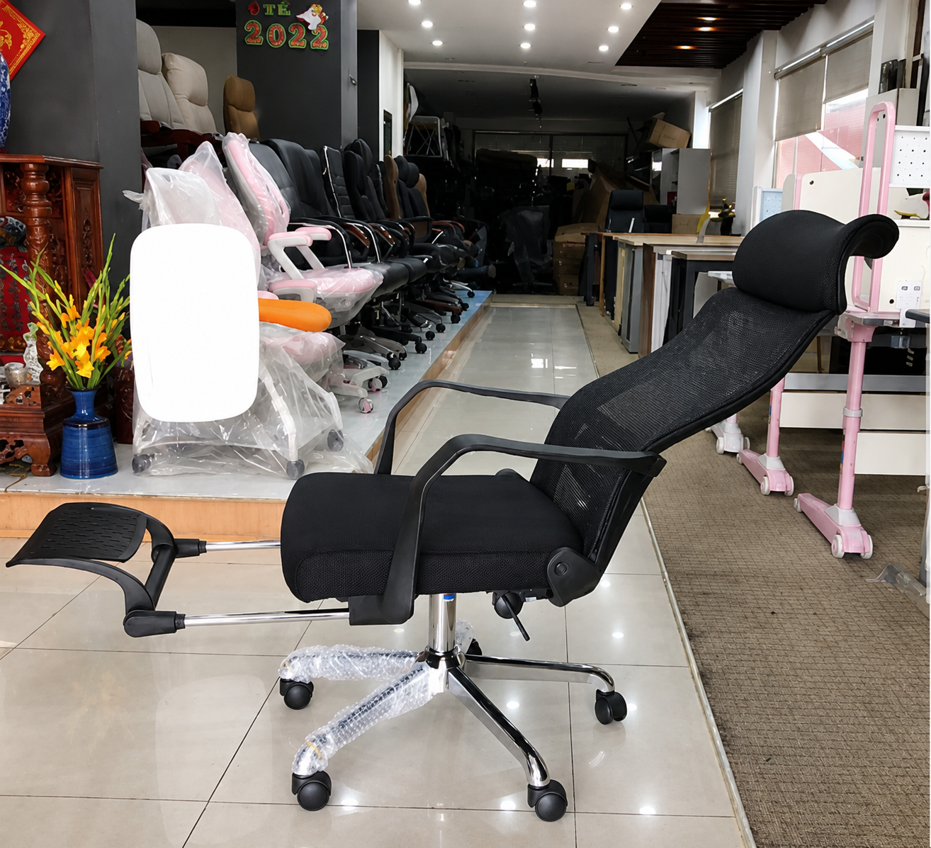 Hình ảnh thực tế Ghế lưới lãnh đạo Hòa Phát GL336
