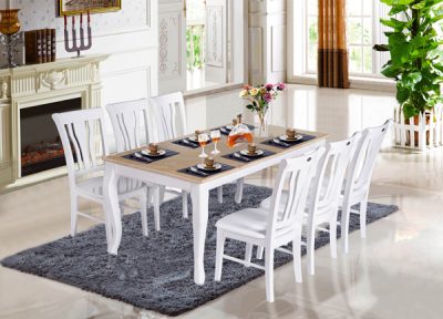 Bàn ghế ăn gỗ tự nhiên HGB61B, HGG61