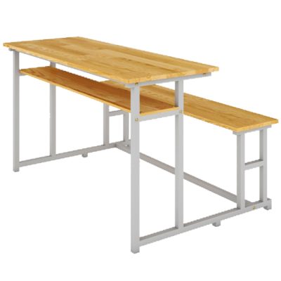 Bàn ghế sinh viên mặt gỗ tự nhiên BSV108G