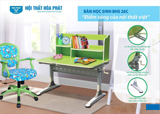 Bàn học sinh BHS26C Hòa Phát Bàn học sinh BHS26C Hòa Phát