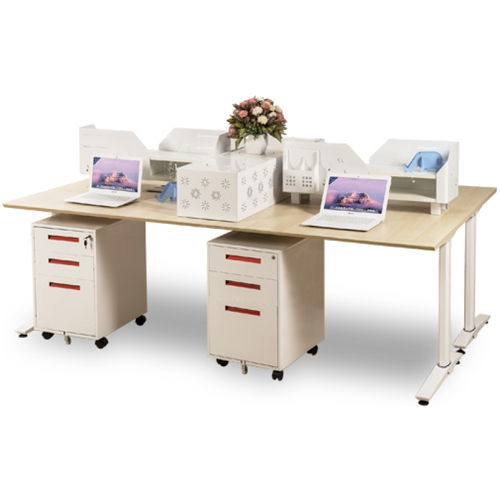 Bàn làm việc chân sắt cho 4 người UNMD01CS3