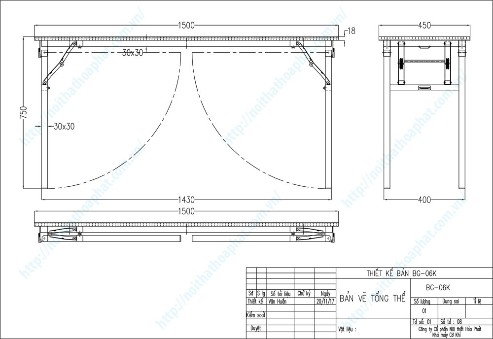 Bản vẽ thiết kế tổng thể bàn gấp khung thép 1m5 BG06K Bản vẽ thiết kế tổng thể bàn gấp khung thép 1m5 BG06K
