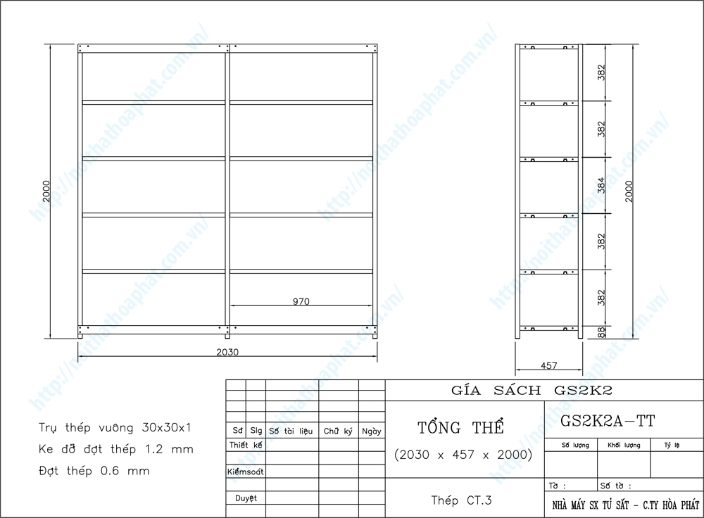 Bản vẽ thiết kế tổng thể kệ sắt đa năng GS2K2 Bản vẽ thiết kế tổng thể kệ sắt đa năng GS2K2