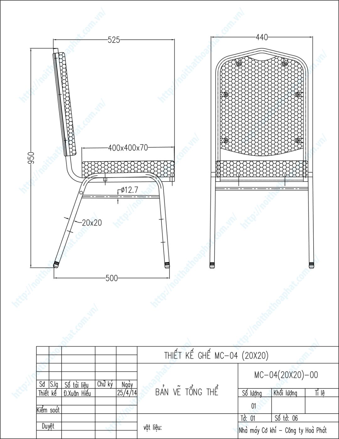 Bản vẽ thiết kế tổng thể ghế hội trường MC04 20x20