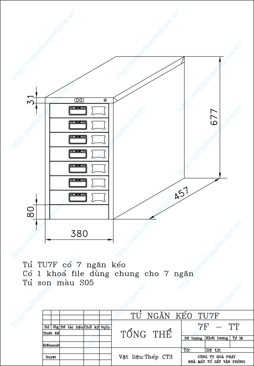 Bản vẽ thiết kế tổng thể tủ File tài liệu TU7F Bản vẽ thiết kế tổng thể tủ File tài liệu TU7F