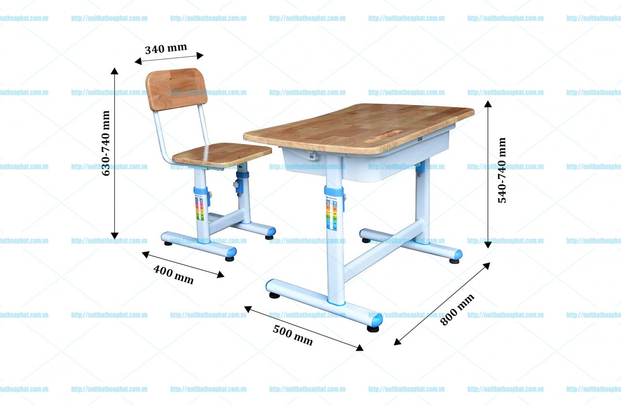 Bộ bàn ghế học sinh BHS29B-4, GHS29-4 - ảnh 2