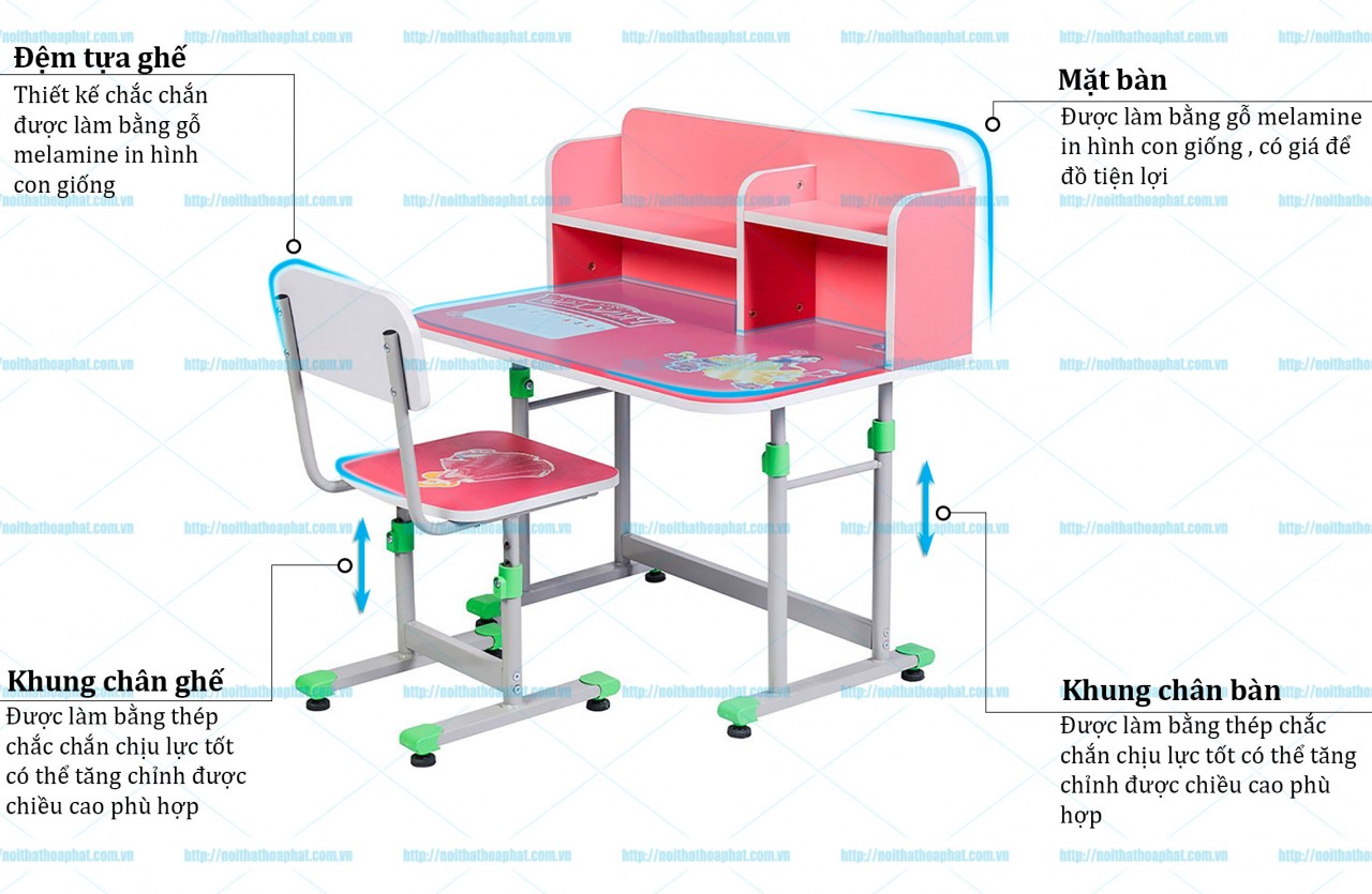 Bộ bàn ghế học sinh BHS28C-3 - ảnh 4