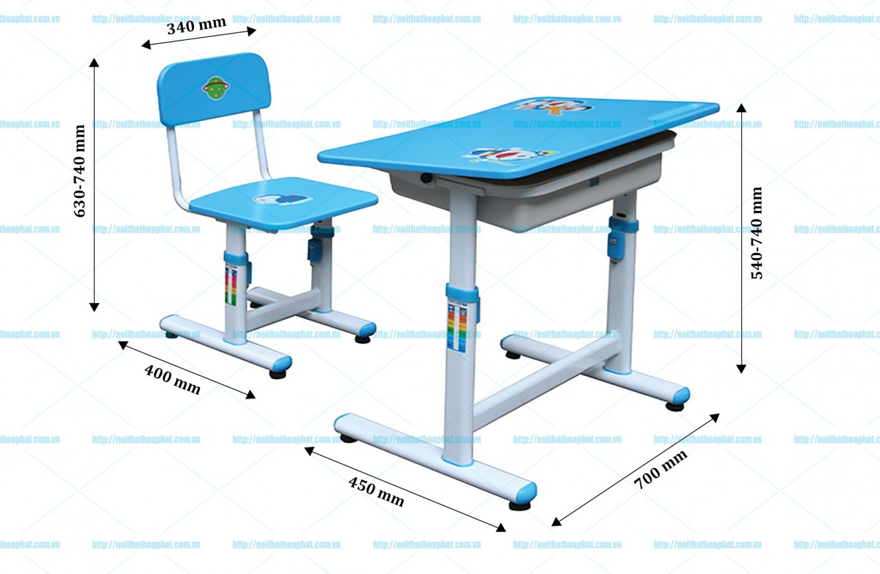 Bộ bàn ghế học sinh tiểu học BHS29, GHS29 - ảnh 2