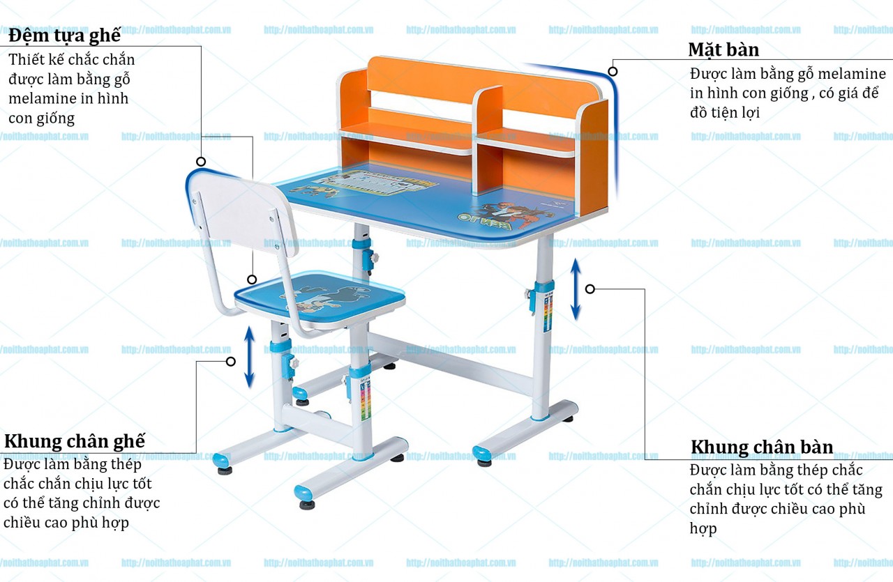 Bộ bàn học sinh BHS29C-3 - ảnh 4