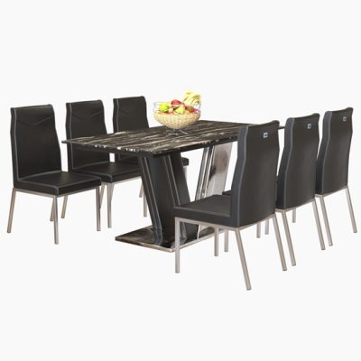Bộ bàn ăn cao cấp sử dụng mặt đá B63