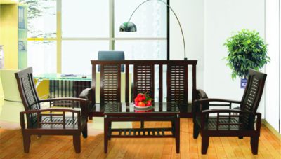 Bộ Sofa gỗ tự nhiên Hòa Phát SF70