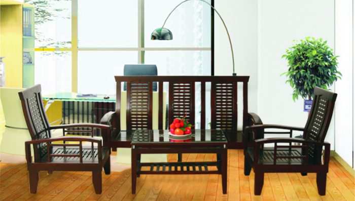 Bộ Sofa gỗ tự nhiên Hòa Phát SF70