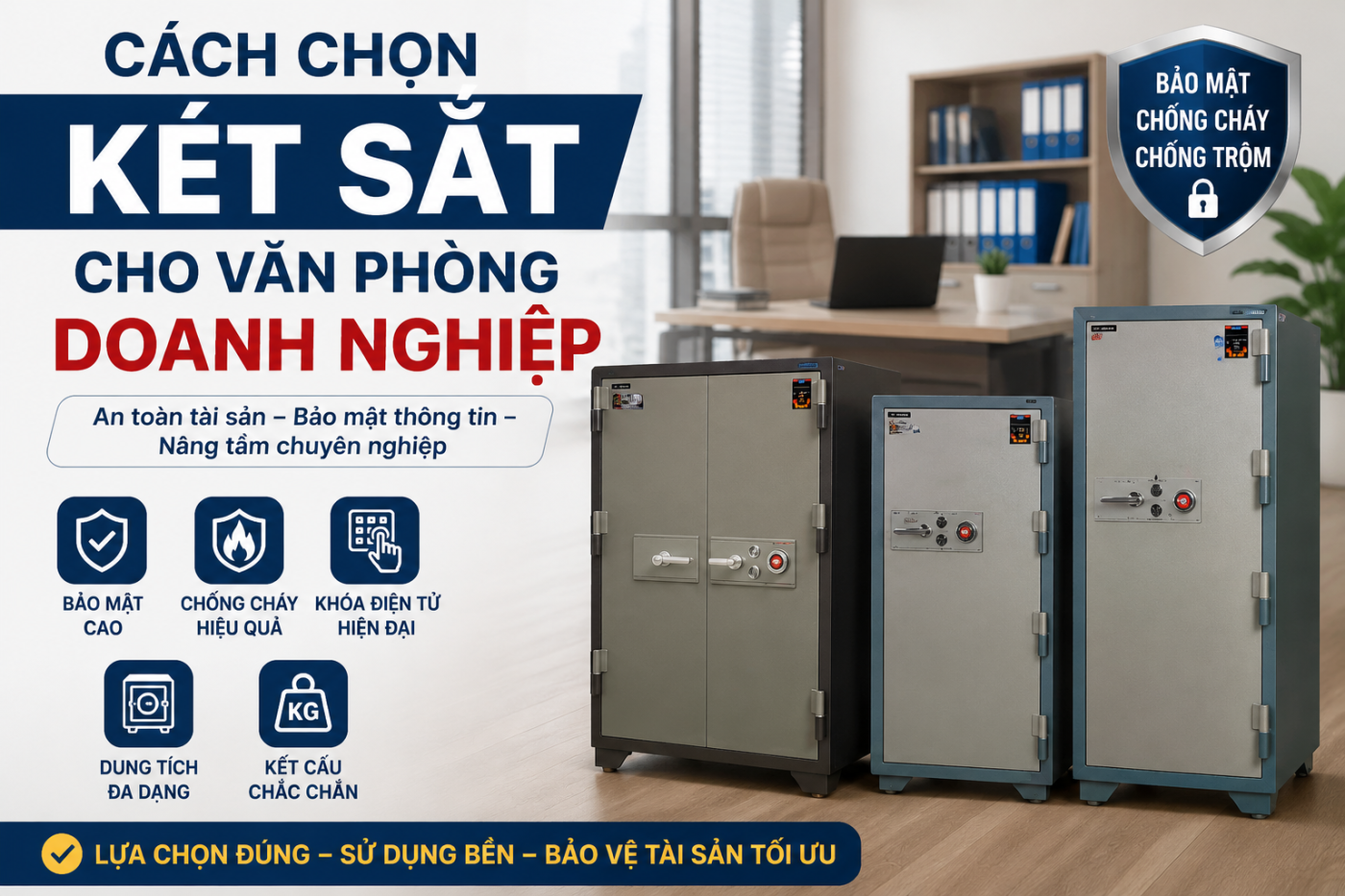 C&aacute;ch Chọn K&eacute;t Sắt Cho Văn Ph&ograve;ng Doanh Nghiệp An To&agrave;n V&agrave; Hiệu Quả