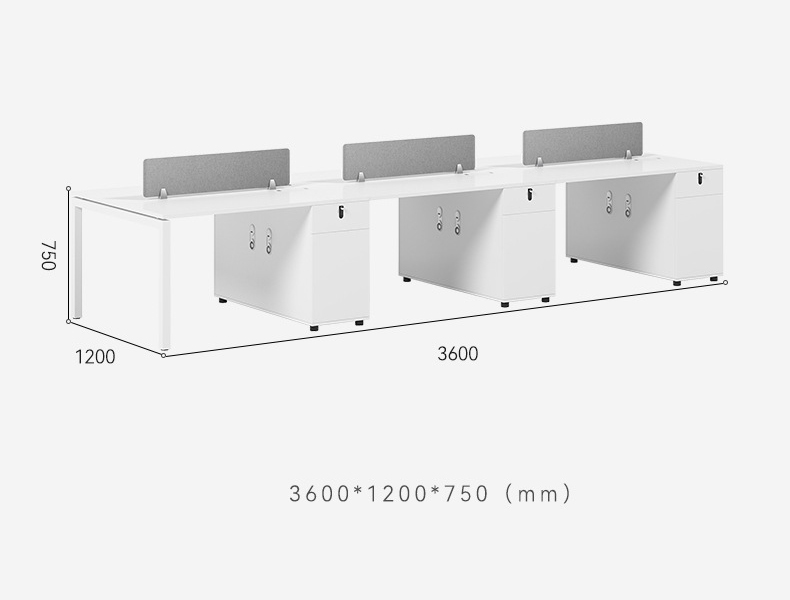 Cụm b&agrave;n l&agrave;m việc 6 người