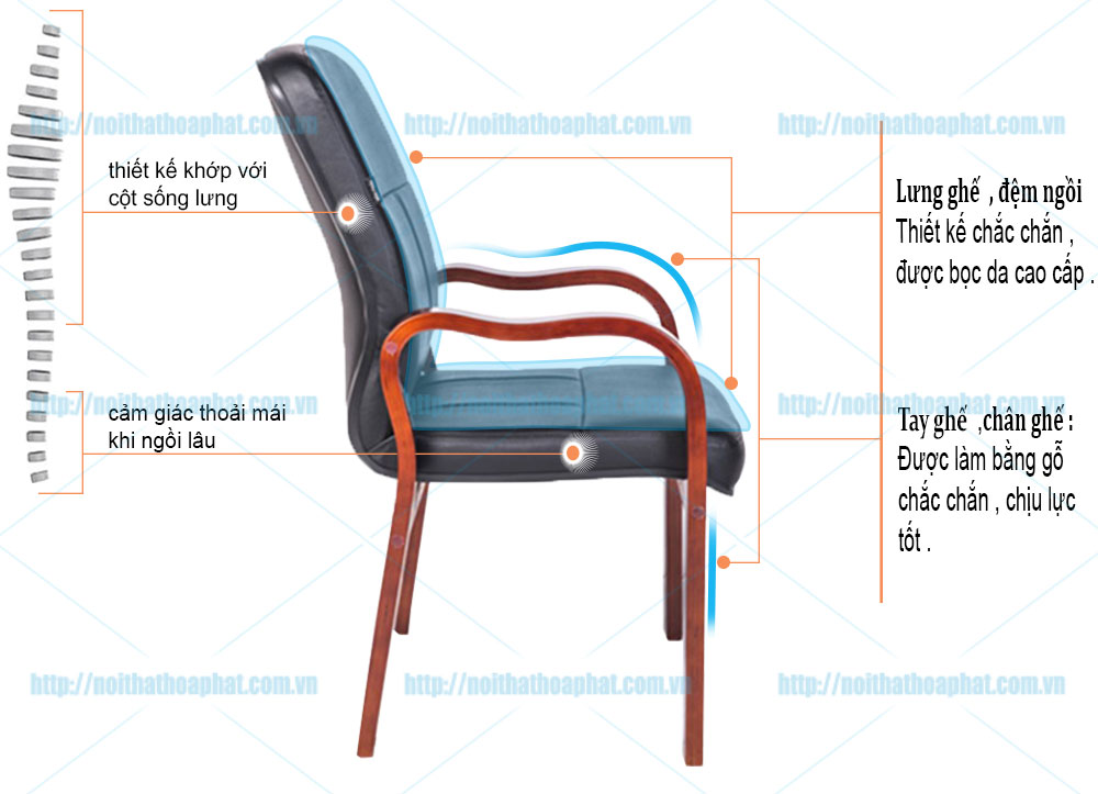 Ghế họp da cao cấp GH02 - ảnh 4