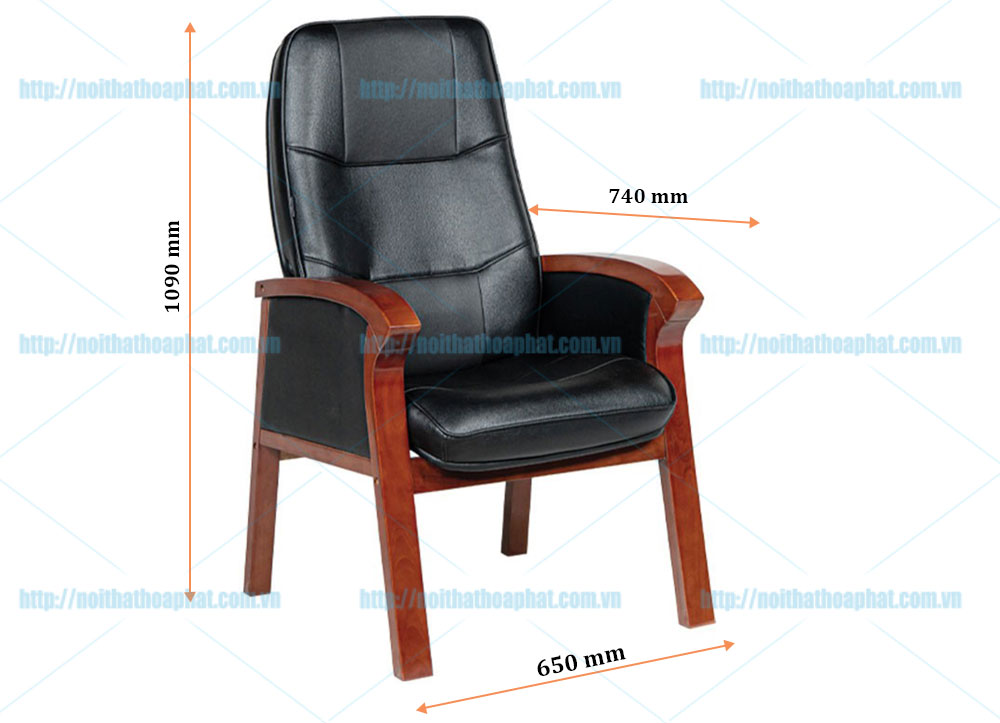 Ghế họp chân gỗ tự nhiên GH12 - ảnh 4