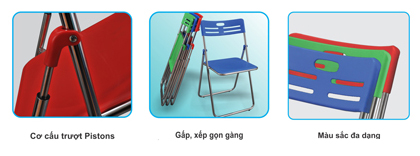 Ghế gấp G30 Hòa Phát sắc màu cuộc sống Ghế gấp G30 Hòa Phát sắc màu cuộc sống