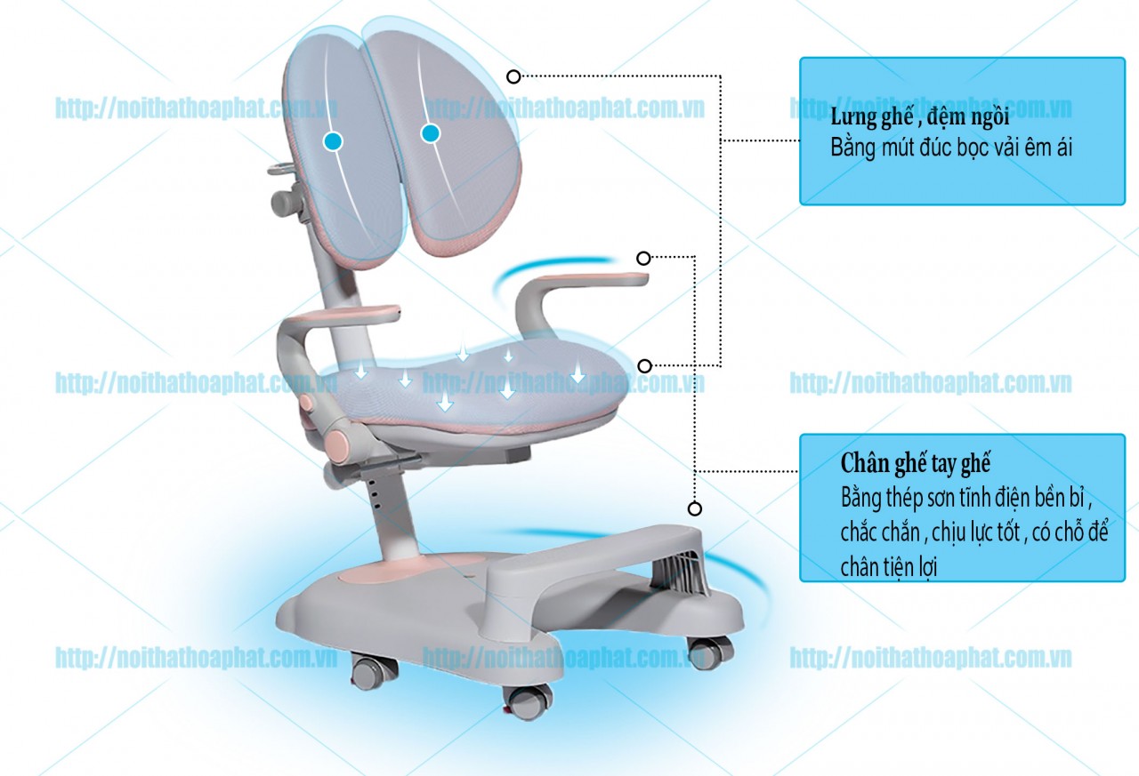 Ghế học sinh chống gù GHS50 - ảnh 5