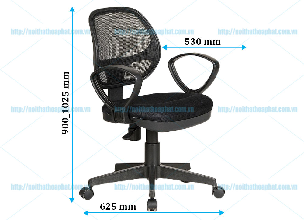 Ghế lưới nhân viên GL101B - ảnh 5