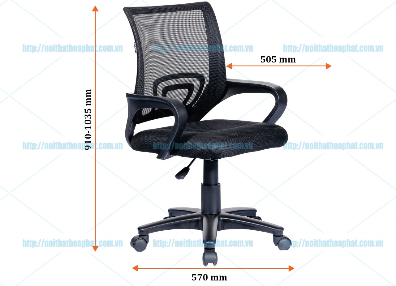 Ghế lưới khung nhựa GL113R - ảnh 4