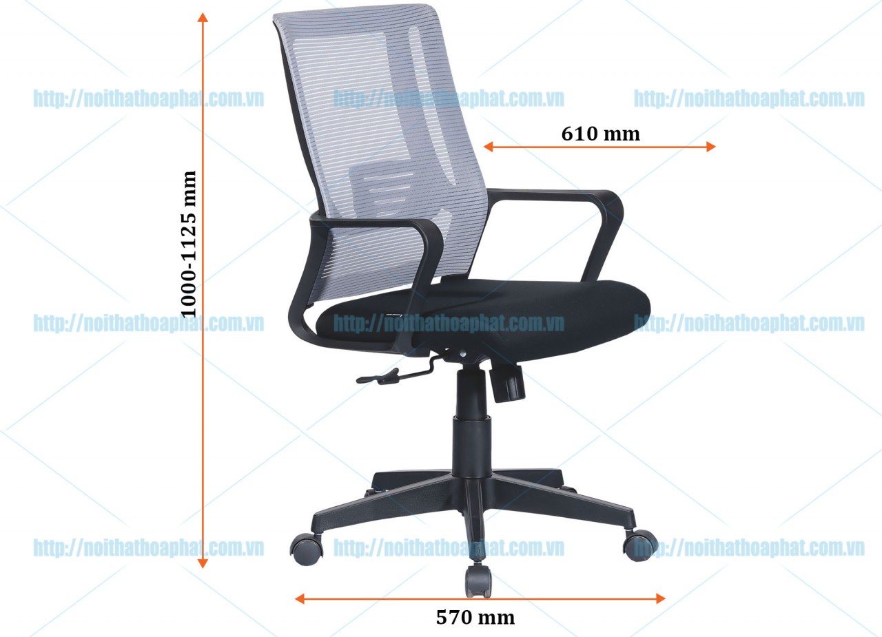 Ghế lưới nhân viên GL123 - ảnh 4