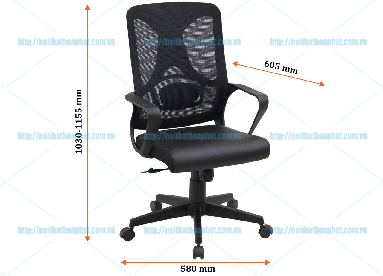 Ghế văn phòng lưng lưới GL125 - ảnh 4