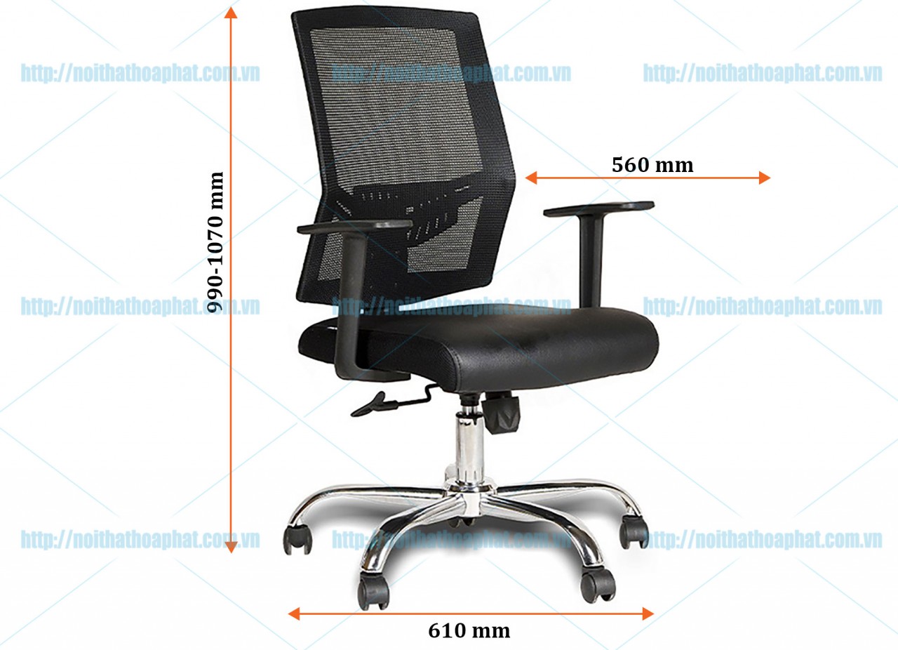 Ghế lưới nhân viên Hòa Phát GL201 - ảnh 4