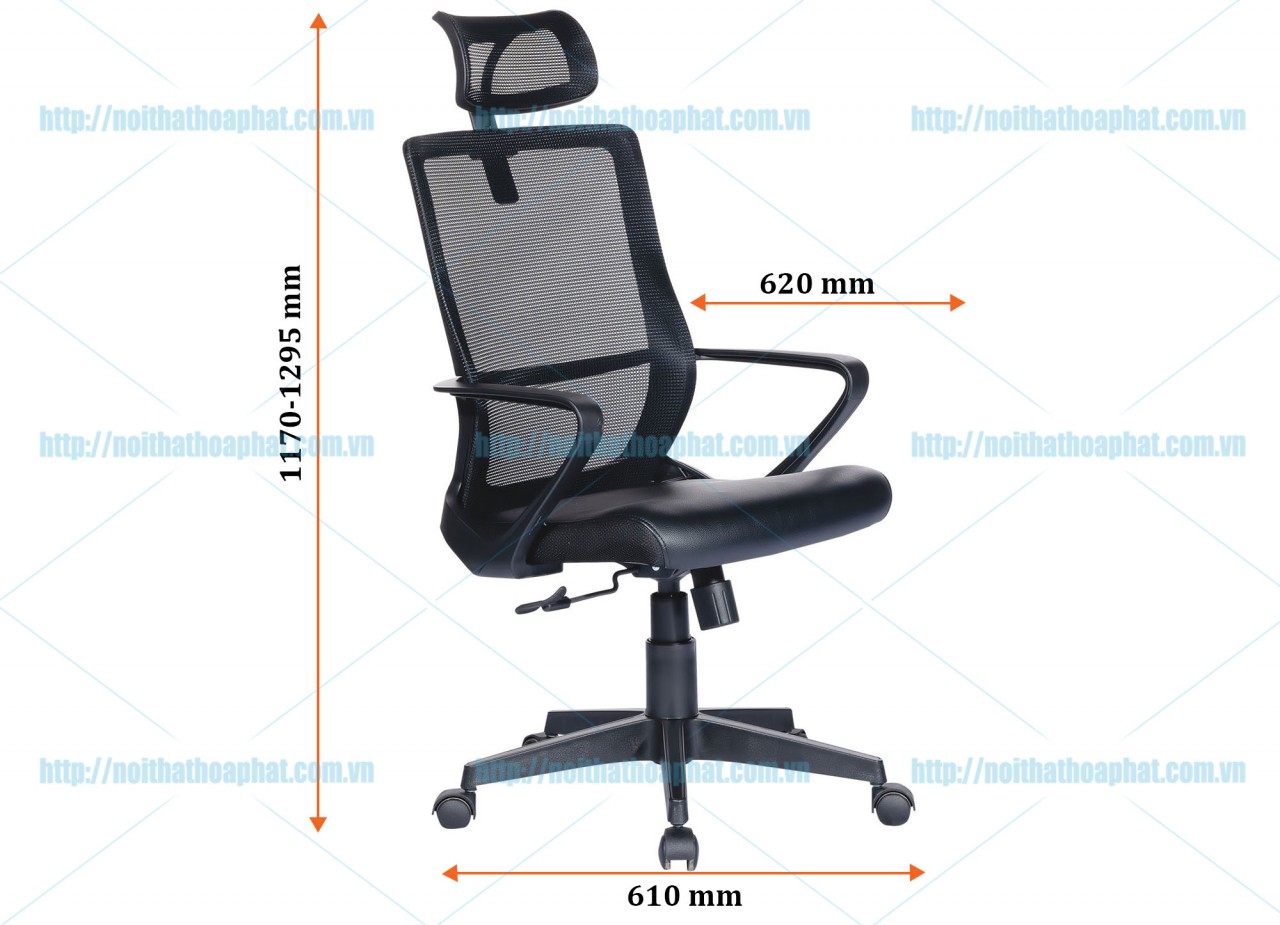 Ghế lưới có tựa đầu GL217TD - ảnh 4