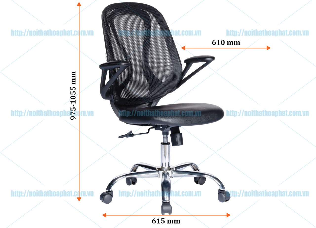 Ghế lưới lưng trung GL218 - ảnh 4