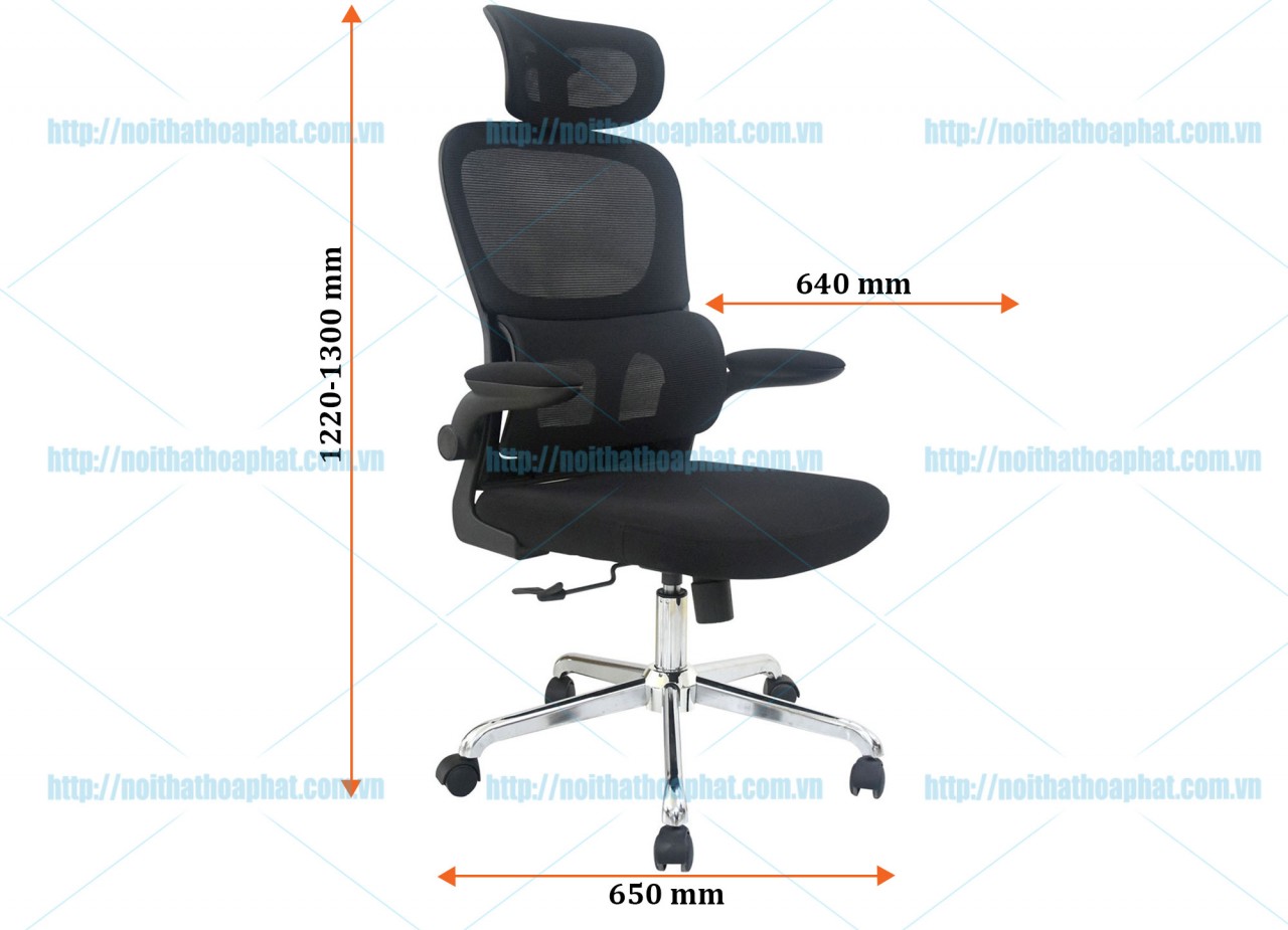 Ghế lưới cao cấp có tựa đầu GL301 - ảnh 4