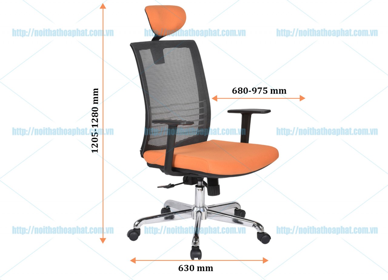 Ghế lưới cao cấp lưng cao GL321 - ảnh 6