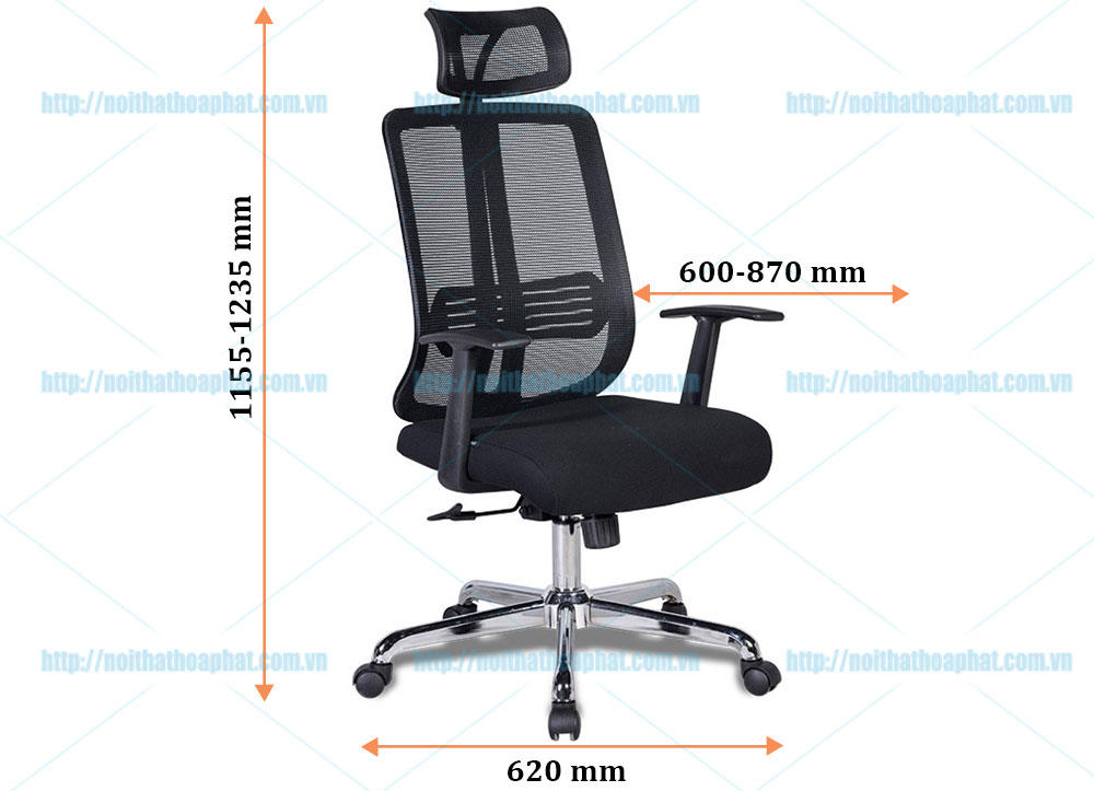 Ghế lưới lưng cao GL322 - ảnh 6