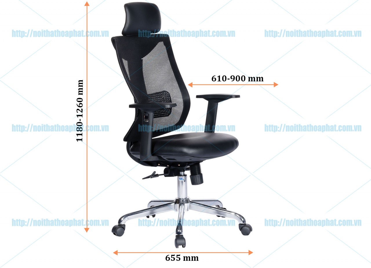 Ghế lưới lưng cao GL332 - ảnh 2