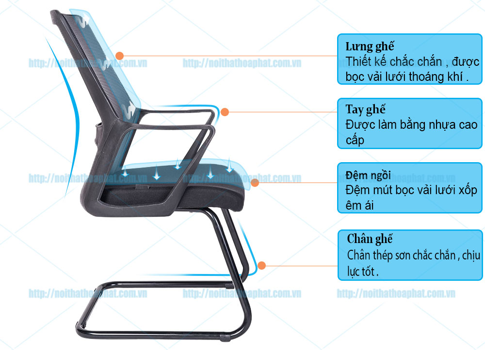 Ghế họp lưới Hòa Phát GL418 - ảnh 5